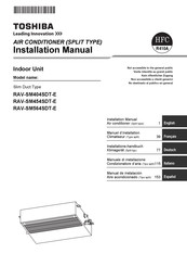 Toshiba RAV-SM454SDT-E Manuel D'installation