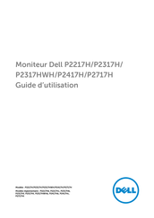 Dell P2317HWH Guide D'utilisation