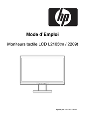 HP 2209t Mode D'emploi