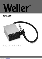 Weller WHA 900 Mode D'emploi