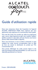 Alcatel ONETOUCH POP10 Guide D'utilisation