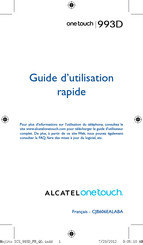 Alcatel One Touch 993D Guide D'utilisation Rapide