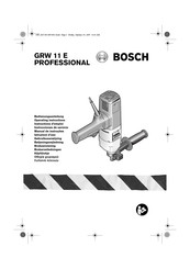 Bosch GRW 11 E PROFESSIONAL Instructions D'emploi