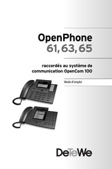 DETEWE OpenPhone 65 Mode D'emploi