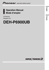 Pioneer DEH-P6900UB Mode D'emploi