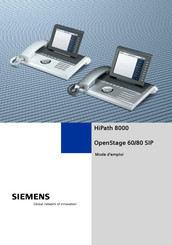 Siemens HiPath 8000 Mode D'emploi
