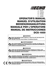Echo DCS-1600 Manuel D'utilisation