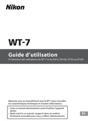Nikon WT-7 Guide D'utilisation