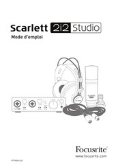 Focusrite Scarlett 2i2 Studio Mode D'emploi