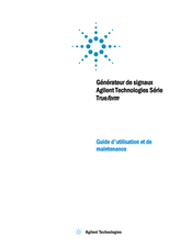 Agilent Technologies Trueform 3446GPBU Guide D'utilisation Et De Maintenance