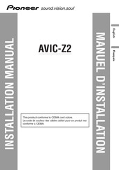 Pioneer AVIC-Z2 Manuel D'installation