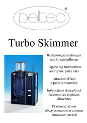 Deltec Turbo Série Instructions D'emploi