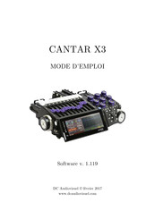 DC Audiovisuel CANTAR X3 Mode D'emploi