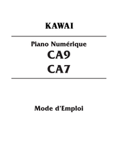 Kawai CA9 Mode D'emploi