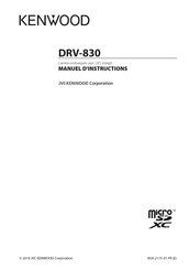 Kenwood DRV-830 Manuel D'instructions
