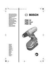 Bosch PSR 18 Instructions D'emploi