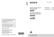 Sony SLT-A99 Mode D'emploi