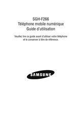 Samsung SGH-F266 Guide D'utilisation