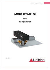 UniBind UniFoilPrinter Mode D'emploi