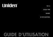 Uniden CEZAI 998 Série Guide D'utilisation