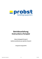 probst SH-3500-B Instructions D'emploi