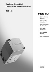 Festo ZSB-1/8 Notice D'utilisation