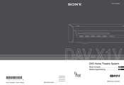 Sony ESPRIT DAV-X1V Mode D'emploi