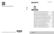 Sony Alpha ILCE-3000 Mode D'emploi