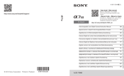 Sony Aplha ILCE-7SM2 Mode D'emploi