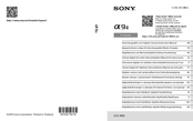 Sony Aplha ILCE-9M2 Mode D'emploi