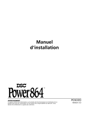 DSC Power 864 Manuel D'installation