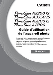Canon PowerShot A3200 IS Guide D'utilisation
