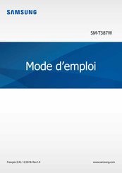 Samsung SM-T387W Mode D'emploi