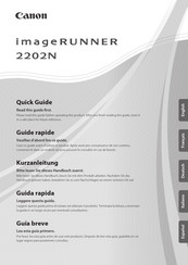 Canon imageRUNNER 2202N Guide Rapide