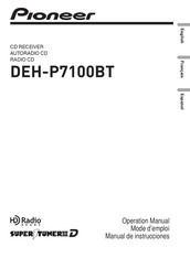 Pioneer SuperTuner IIID DEH-P7100BT Mode D'emploi