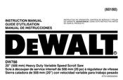 Dewalt DW788 Guide D'utilisation