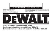 DeWalt DCBL720 Guide D'utilisation