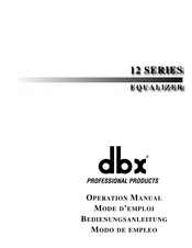dbx 1215 Mode D'emploi