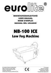 EuroLite NB-100 ICE Mode D'emploi