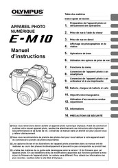 Olympus E-M10 Manuel D'instructions