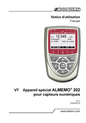 Ahlborn V7 ALMEMO 202 Notice D'utilisation