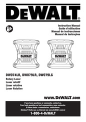 DeWalt DW079LR Guide D'utilisation