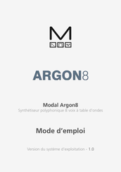 Modal Argon8 Mode D'emploi