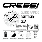 Cressi CARTESIO Guide Rapide
