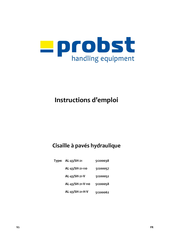 probst AL-43/SH-21-V-110 Instructions D'emploi