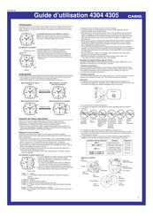 Casio 4304 Guide D'utilisation
