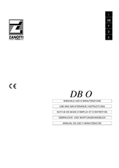 Zanotti DBO335 Mode D'emploi