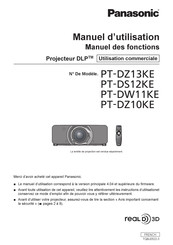 Panasonic PT-DW11KE Manuel D'utilisation