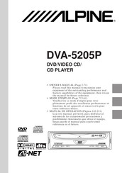 Alpine DVA-5205P Mode D'emploi