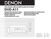 Denon DVD-A11 Mode D'emploi